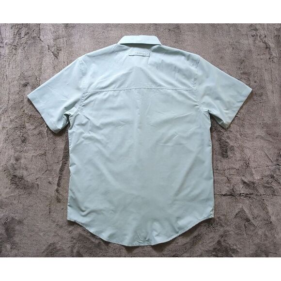 CC Filson Company Short Sleeve Button Up Shirt Men's Size Small Light Green - Picture 10 of 13